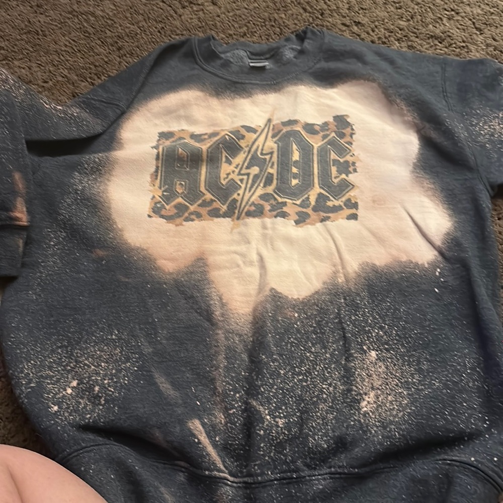 AC DC Sweatshirt bleached